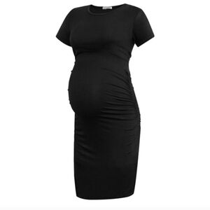 Black Smallshow Maternity Dress